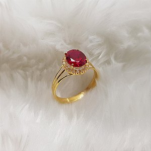 Anel Formatura Feminino Jornalismo Ouro 18k - Sem emblema