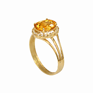 Anel Formatura Feminino Farmácia Ouro 18k - Sem emblema