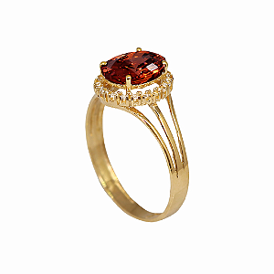 Anel Formatura Feminino Odontologia Ouro 18k - Sem emblema