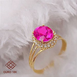Anel Formatura Feminino Ciências Contábeis Ouro 18k - Sem emblema