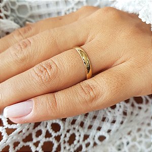 1 Aliança Casamento Ouro 10k