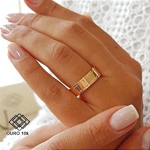 1 Aliança Casamento Ouro 10k