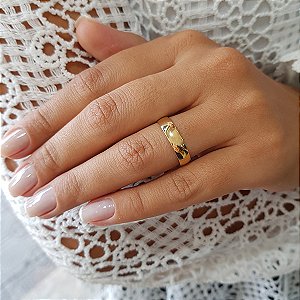 1 Aliança Casamento Ouro 10k