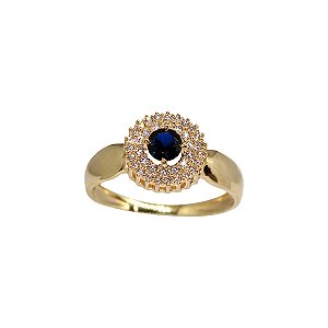 Anel Formatura Feminino Psicologia Ouro 18k - Sem emblema