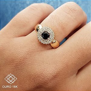 Anel Formatura Feminino Relações Públicas Ouro 18k - Sem emblema