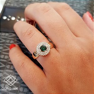 Anel Formatura Feminino Biologia Ouro 18k - Sem emblema