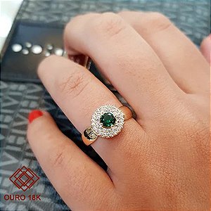 Anel Formatura Feminino Biomedicina Ouro 18k - Sem emblema