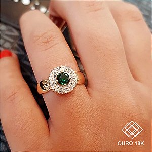 Anel Formatura Feminino Bioquímica Ouro 18k - Sem emblema