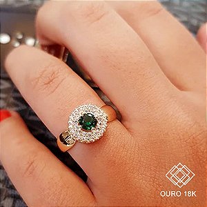 Anel Formatura Feminino Estética Ouro 18k - Sem emblema