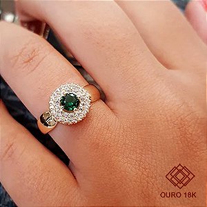 Anel Formatura Feminino Fisioterapia Ouro 18k - Sem emblema