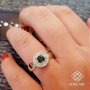 Anel Formatura Feminino Magistério Ouro 18k - Sem emblema