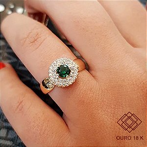 Anel Formatura Feminino Medicina Ouro 18k - Sem emblema