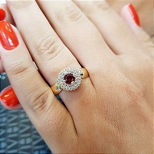 Anel Formatura Feminino Segurança do Trabalho Ouro 18k - Sem emblema