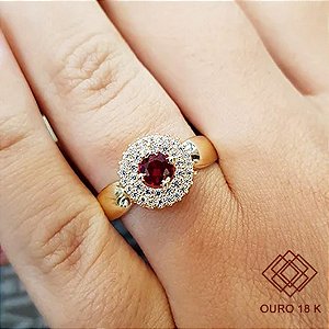 Anel Formatura Feminino Segurança do Trabalho Ouro 18k - Sem emblema