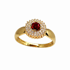 Anel Formatura Feminino Odontologia Ouro 18k - Sem emblema