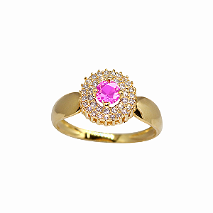 Anel Formatura Feminino Ciências Contábeis Ouro 18k - Sem emblema
