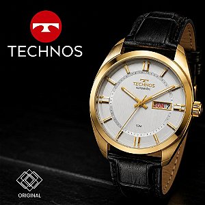 Relógio Technos Masculino Automático Dourado 8205ow/0k