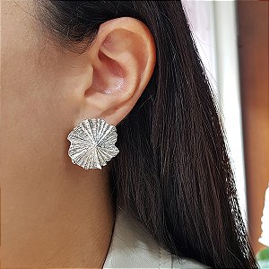 Brinco Folha Prata 925
