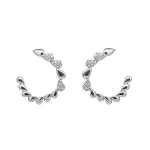 Brinco Gotas Prata 925 Zircônia