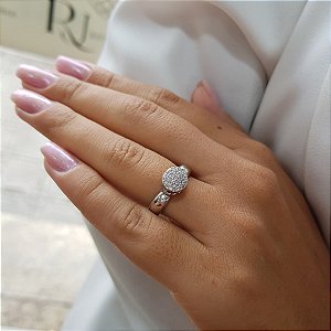 Anel Chuveiro Prata 925 Zircônia