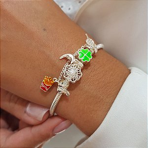 Pulseira Berloques Prata 925