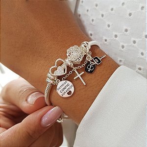 Pulseira Berloques Prata 925