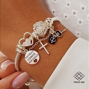 Pulseira Berloques Prata 925
