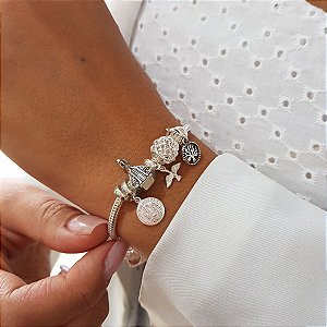 Pulseira Berloques Prata 925