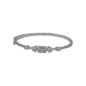 Bracelete Prata 925 Zircônias
