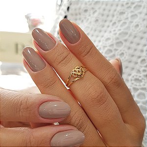 Anel Falange Coração Diamantado Ouro 18k