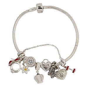Pulseira Berloques Prata 925