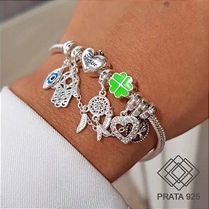Pulseira Berloques Prata 925