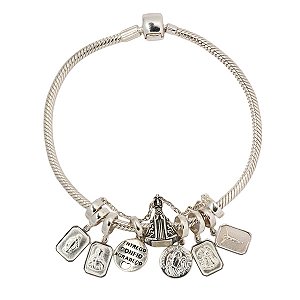 Pulseira com Berloque Prata 925