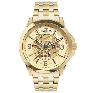 Relógio Technos Automático Masculino Dourado
