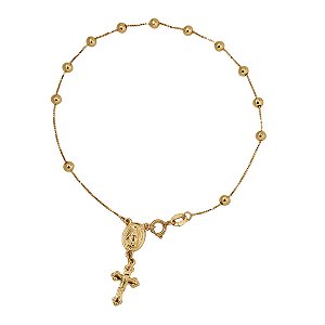 Pulseira Terço Ouro 18k