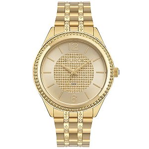 Kit Relógio Euro Feminino Glitz Dourado Eu2035yxa/k4d