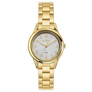 Kit Relógio Condor Feminino Dourado Co2035oah/k4x