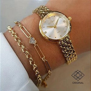 Relógio Condor Feminino Dourado Co2035nvp/5k