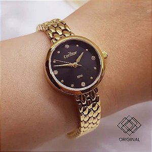 Relógio Condor Feminino Dourado Co2035nvp/5p