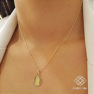 Pingente Nossa Senhora de Guadalupe Ouro 18k