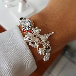Pulseira Berloques Prata 925