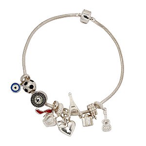 Pulseira Berloques Prata 925