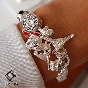 Pulseira Berloques Prata 925