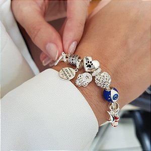 Pulseira Berloques Prata 925