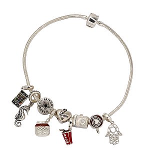 Pulseira Berloques em Prata 925