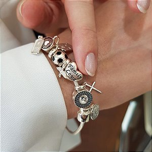 Pulseira Berloques Prata 925