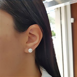 Brinco Pérola em Ouro 18k - 8mm