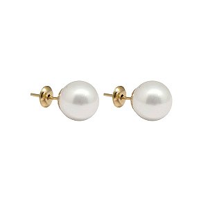 Brinco Pérola em Ouro 18k - 8mm