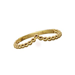 Anel Falange Asa Delta Esferas em Ouro 18k
