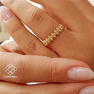Anel Gotas Bold Ouro 18k
